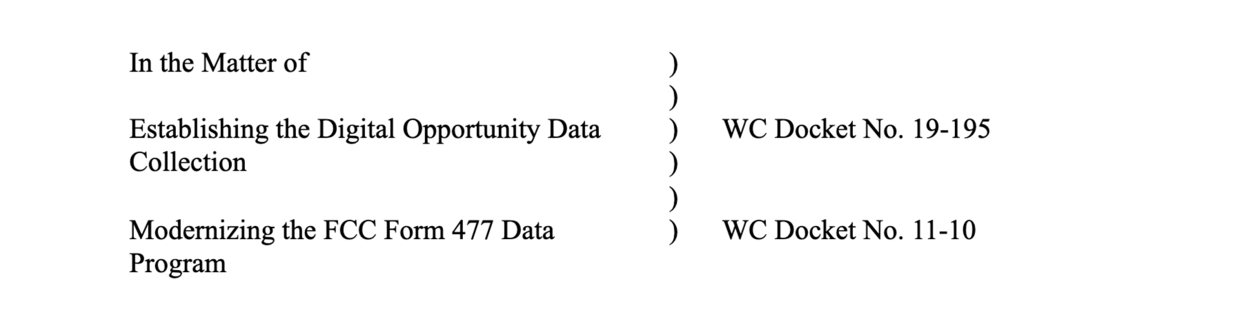 GeoLinks Reply Comments Establishing the Digital Opportunity Data Collection
