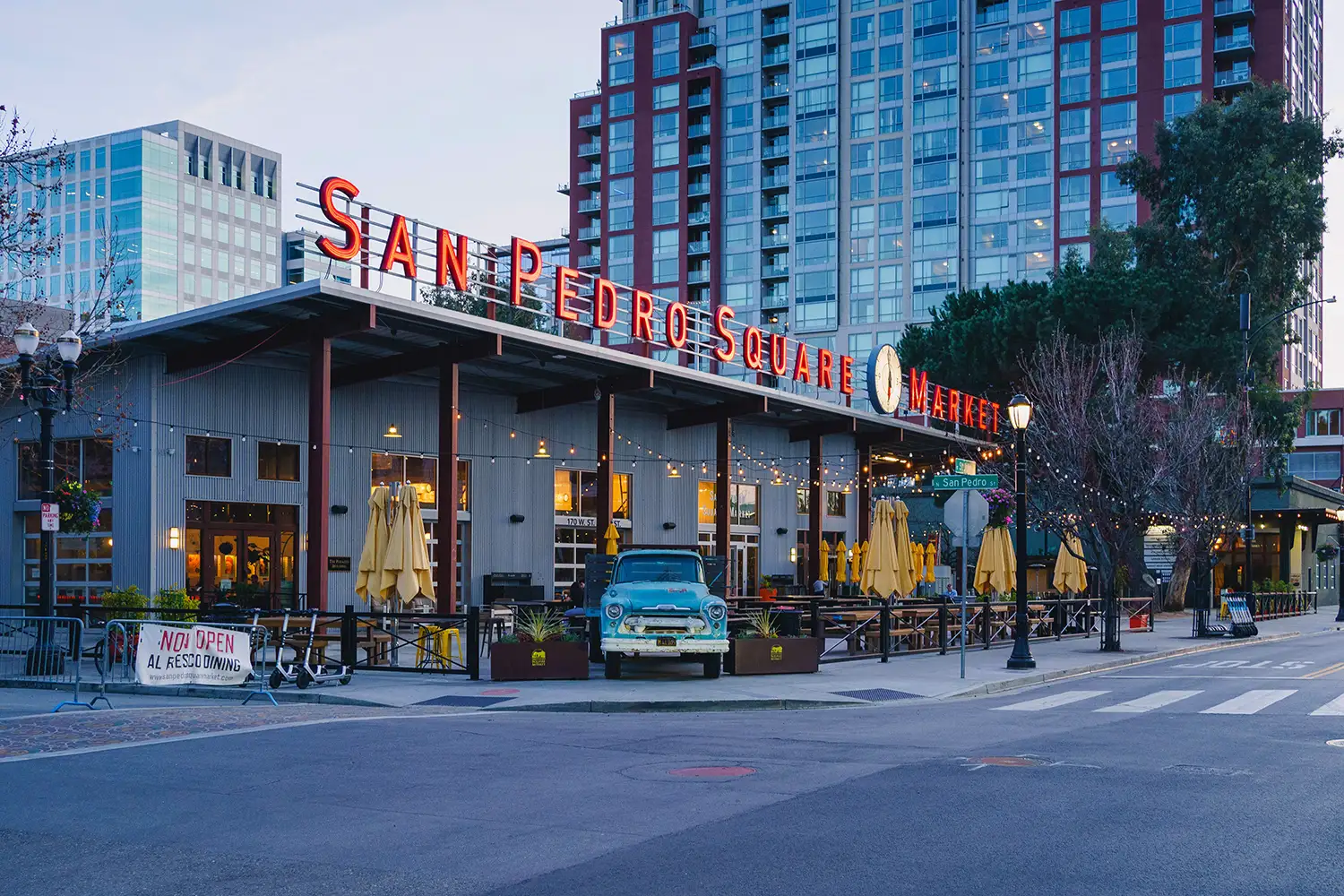A photo of the San Pedro Square Market, a local business close to Milpitas, CA